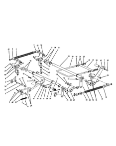 Lift Assembly Diagram and Parts List for L60-KH (53AH8CTD050-27HP)(2011) Cub Cadet Lawn Tractor